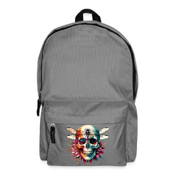 Mystic Skullflower - Backpack - elephant grey - Front