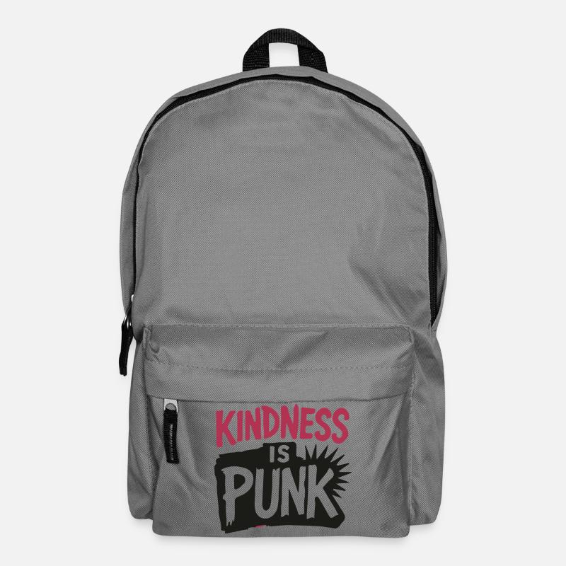Freundlichkeit ist Punk - Rucksack - Mittelgrau