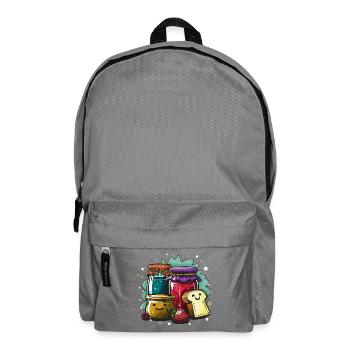 Colourful jam splendour - Backpack - elephant grey - Front