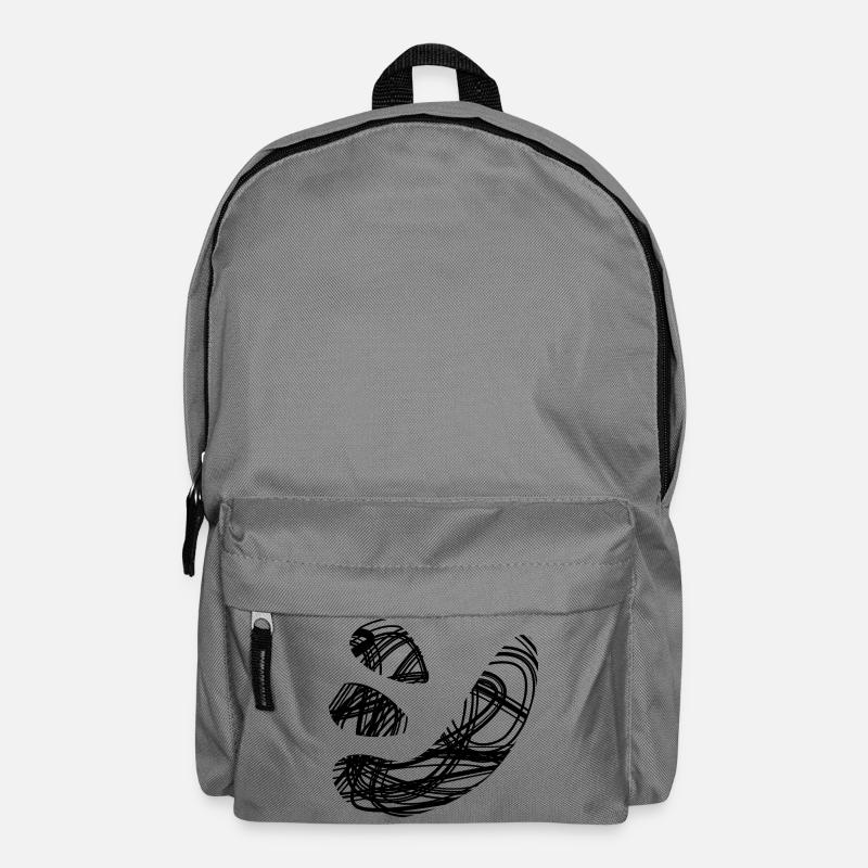 Japanese text 'シ' (shi) pattern - Backpack - elephant grey