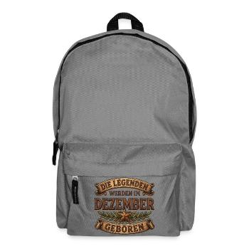 Legenden geboren im Dezember - Rucksack - Mittelgrau - Vorne