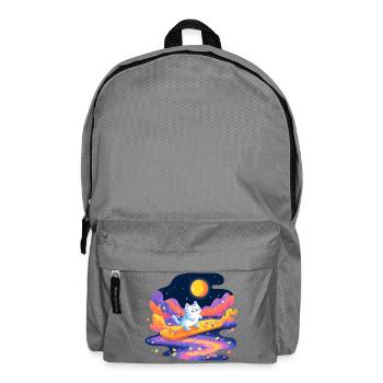 Cats on sugar stream - Backpack - elephant grey - Front