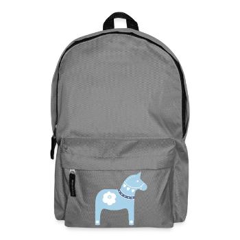 Dalapferd Schweden Weihnachten Tradition Holz Xmas - Rucksack - Mittelgrau - Vorne