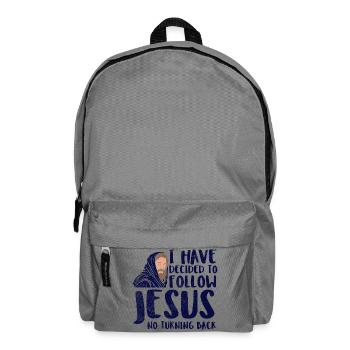 J’ai décidé de suivre l’art de la foi chrétienne de Jésus - Sac à dos - gris éléphant - Devant