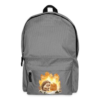 Hedgehog & Pancake Crystals - Backpack - elephant grey - Front
