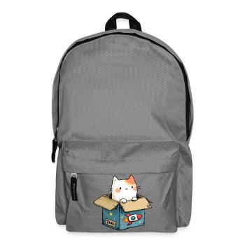 L’espace de jeu du chat - Sac à dos - gris éléphant - Devant