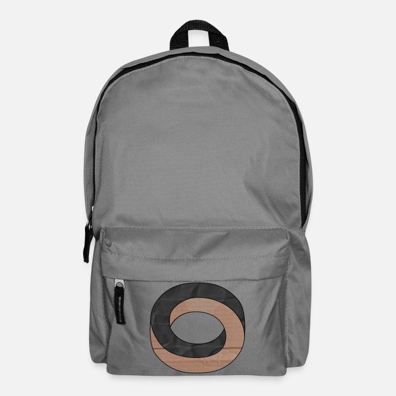 Optical Illusion Circle - Backpack - elephant grey