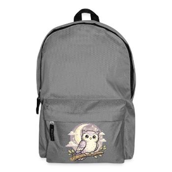 Moonlight Owl Dream - Backpack - elephant grey - Front