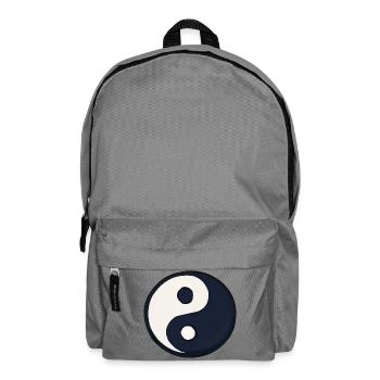 YinYang Dark Blue Contrast - Backpack - elephant grey - Front