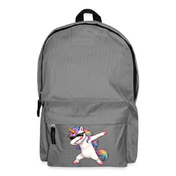Dabbing Einhorn - Rucksack - Mittelgrau - Vorne