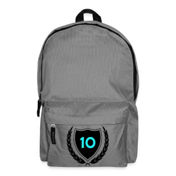Neon Ten Numeral Print - Backpack - elephant grey - Front