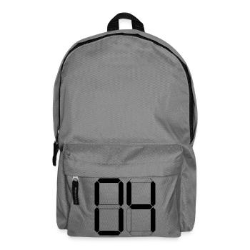 NUMÉRO 04 Zero Four Cadeau d’anniversaire numérique - Sac à dos - gris éléphant - Devant