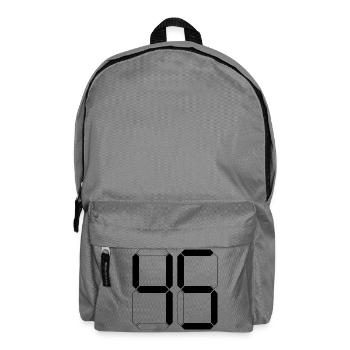 NUMMER 45 Fünfundvierzig Geschenk Digital - Rucksack - Mittelgrau - Vorne