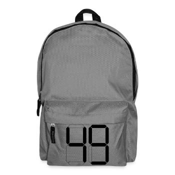 NUMBER 49 Forty-Nine Gift Digital - Backpack - elephant grey - Front