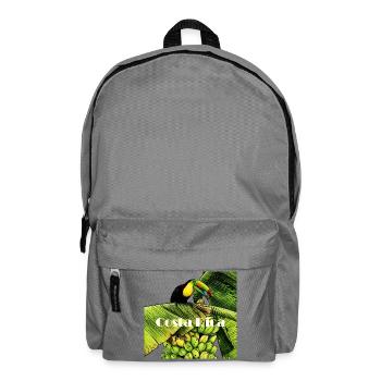 Tukan auf der Bananenstaude in Costa Rica - Rucksack - Mittelgrau - Vorne