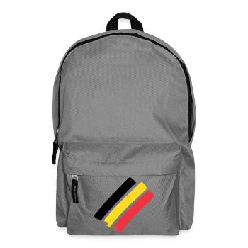 Drapeau de la Belgique - Bandes - Sac à dos - gris éléphant - Devant