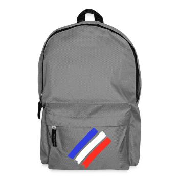 France Flag - Stripes - Backpack - elephant grey - Front