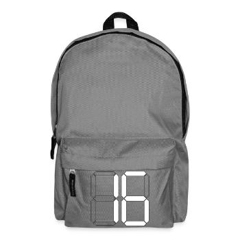 NUMMER 16 Sechzehn Geburtstag Geschenk Digital - Rucksack - Mittelgrau - Vorne