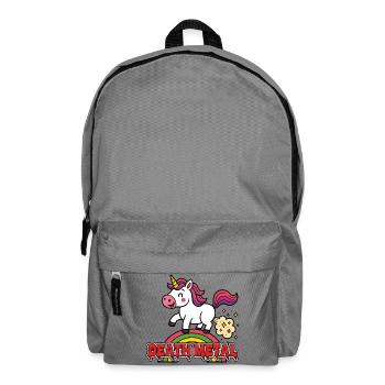 Death Metal Unicorn – Le doux rencontre le dur - Sac à dos - gris éléphant - Devant