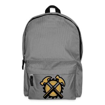 Blason du marteau artisan - Sac à dos - gris éléphant - Devant