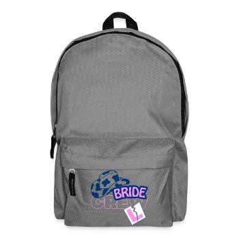 Bride Crew Zylinder Pink Akzent - Rucksack - Mittelgrau - Vorne