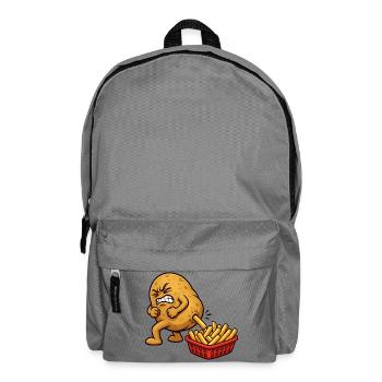 Potato Preparation French Fries Funny Fries - Backpack - elephant grey - Front