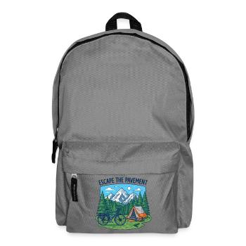 Vecteur de camping à vélo pour échapper à la route - Sac à dos - gris éléphant - Devant