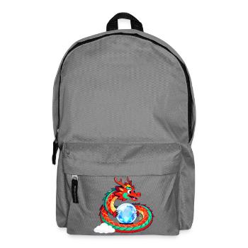 Dragon et Sphère de Cristal - Sac à dos - gris éléphant - Devant