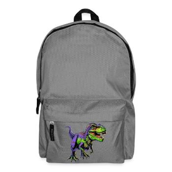 Dinosaurier - Rucksack - Mittelgrau - Vorne