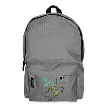 Cooler Dinosaurier Dino-Mite Sonnenbrille Fun - Rucksack - Mittelgrau - Vorne
