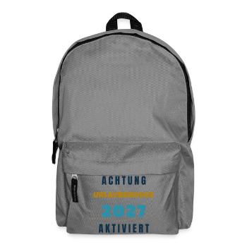 Urlaubsmodus 2027 Aktiviert Spruch Geschenk - Rucksack - Mittelgrau - Vorne