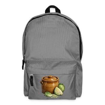 Steinzeug-Krocken und die Kohlernte - Rucksack - Mittelgrau - Vorne