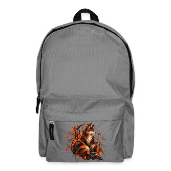 Der majestätische Herbstfuchs - Rucksack - Mittelgrau - Vorne