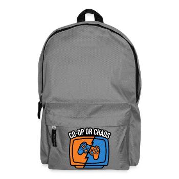 Koop oder Chaos – Gamer-Controller - Rucksack - Mittelgrau - Vorne