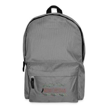 Meowy Christmas - Backpack - elephant grey - Front