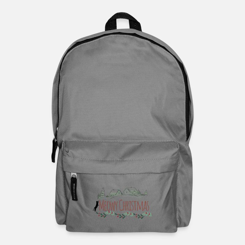 Meowy Christmas - Backpack - elephant grey
