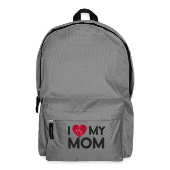 J'aime mon cadeau de fête des mères de maman - chemise - Sac à dos - gris éléphant - Devant