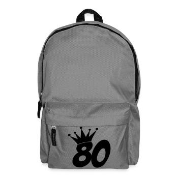80 / geburtstag / Sport / birthday / achtzig - Rucksack - Mittelgrau - Vorne