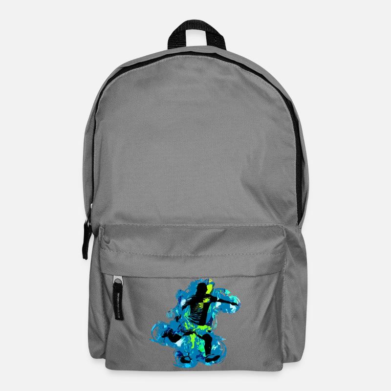 Fussball - Rucksack - Mittelgrau