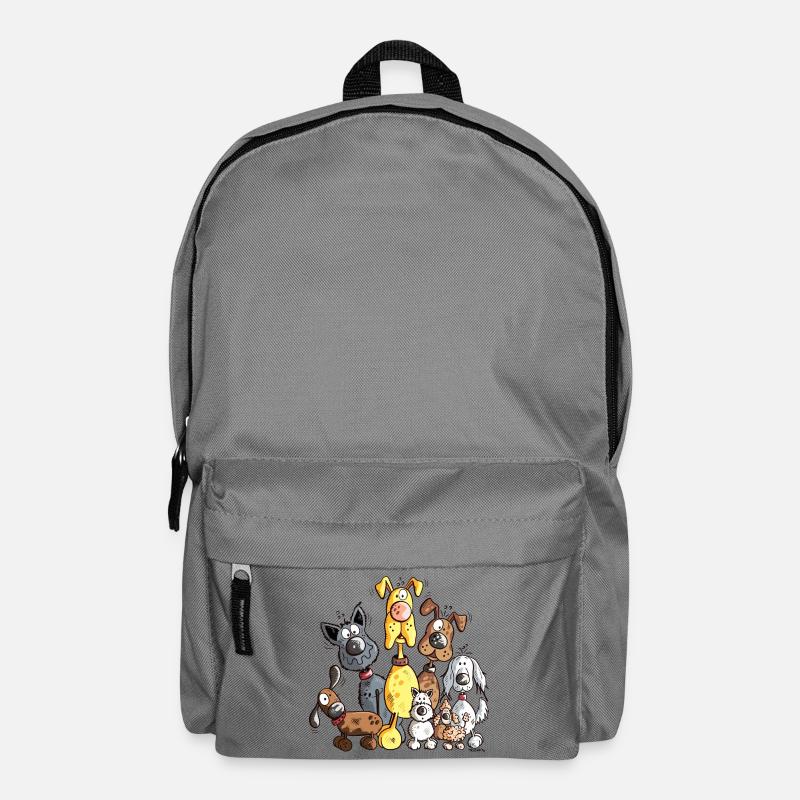 Funny Dogs - Backpack - elephant grey