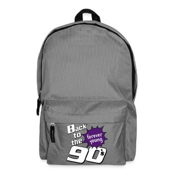 Fête des années 90 , Soirée à thème , pour toujours jeune (25) - Sac à dos - gris éléphant - Devant