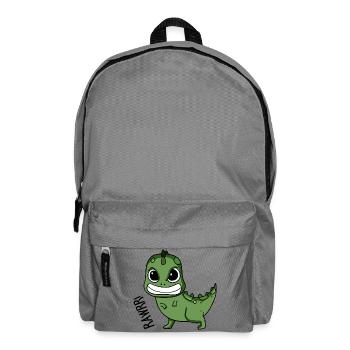 Baby dinosaur angry gift - Backpack - elephant grey - Front