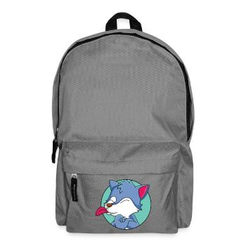 Frecher kleiner Wolf - Rucksack - Mittelgrau - Vorne
