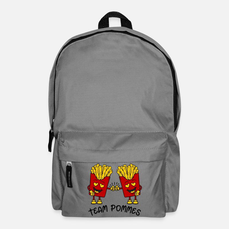 Team Pommes - Rucksack - Mittelgrau