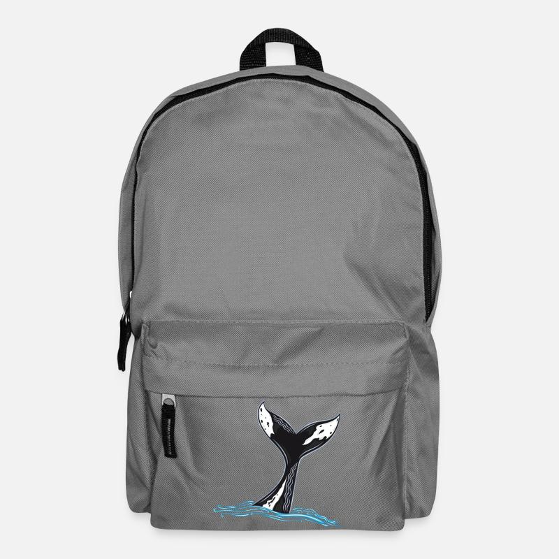 Walflosse Wal Flosse - Rucksack - Mittelgrau