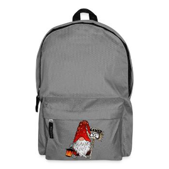Gamer Wichtel Christmas Gnom - Rucksack - Mittelgrau - Vorne