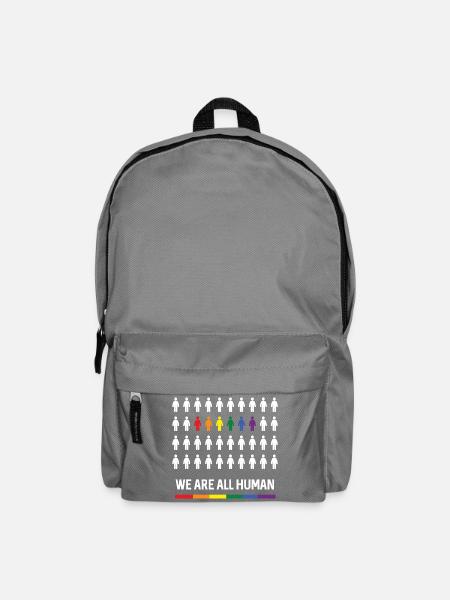 Pride Month LGBTQ - Wir sind alle Menschen - Rucksack - Mittelgrau