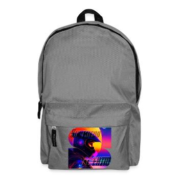 Furchtloses Neon Moto - Rucksack - Mittelgrau - Vorne