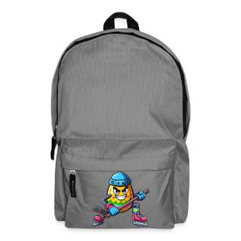 Osterei Eishockey Design | Eishockeyspieler - Rucksack - Mittelgrau - Vorne
