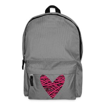 HERZ. HERZ. VALENTINSTAG. LIEBE. LIEBE. PAAR. - Rucksack - Mittelgrau - Vorne